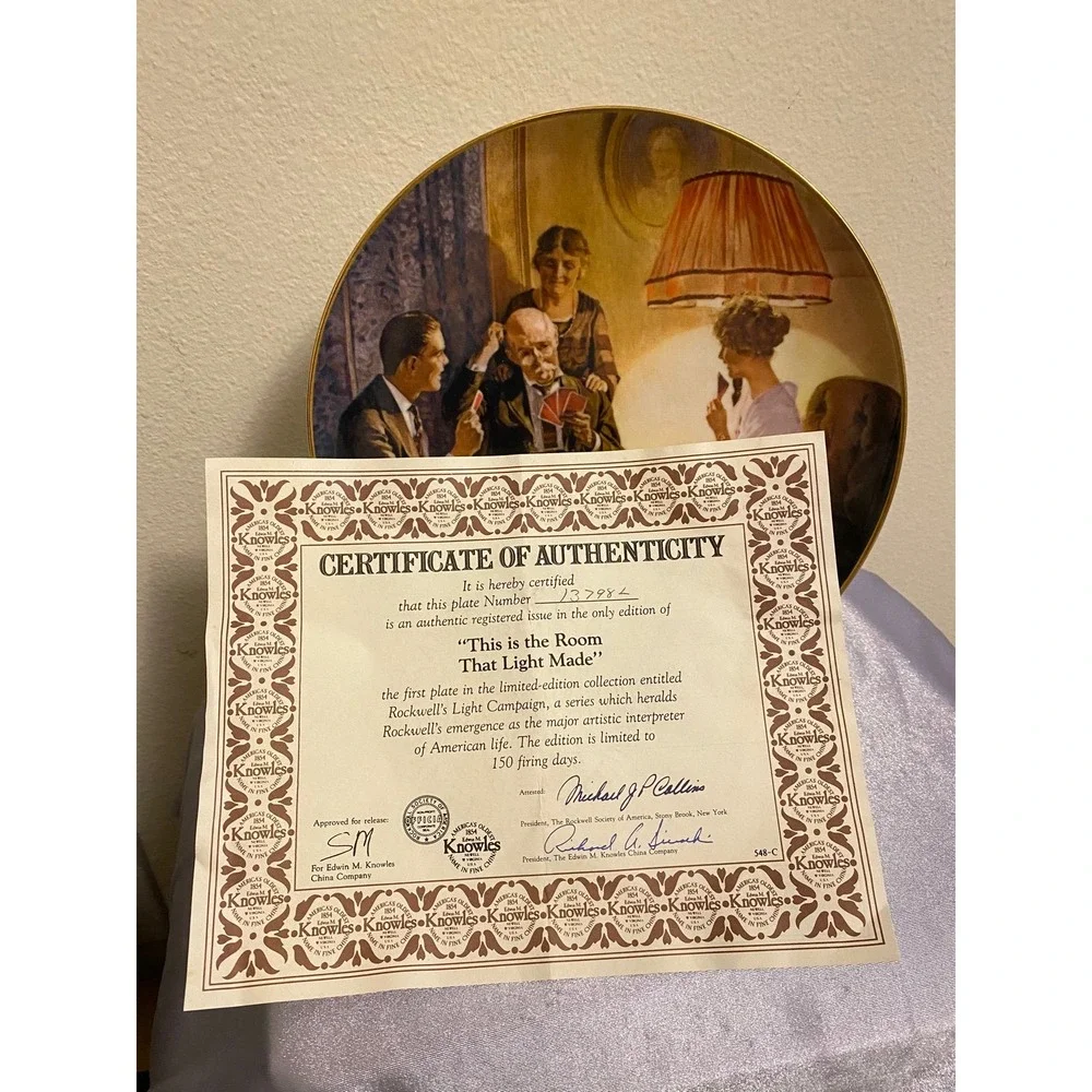 Norman Rockwell Plate # 13798 L 